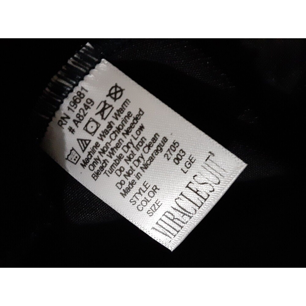 NWT Miraclesuit BLACK Shape With An Edge Hi-Waist Brief, US Large - Picture 7 of 8